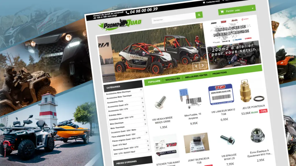 Client Promquad Présentation De La Boutique En Ligne Du Spécialiste De Quad Et De Pièces Détachées
